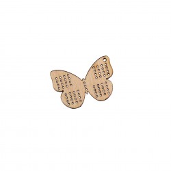 Figurina Tip Gherghef - Fluture - gaurele 1mm - 45x31 mm