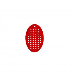 Figurina Tip Gherghef din Acril - Oval - gaurele 1.5mm - 40x27 mm
