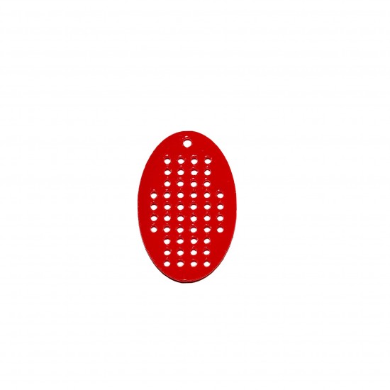 Figurina Tip Gherghef din Acril - Oval - gaurele 1.5mm - 40x27 mm
