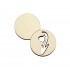 Set Doua Figurine - Brosa-Martisor Licheni - Cerc - Model Ghiocel - 50x50 mm