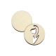 Set Doua Figurine - Brosa-Martisor Licheni - Cerc - Model Ghiocel - 50x50 mm