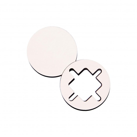 Set Doua Figurine - Brosa-Martisor Licheni - Cerc - Model Traditional - 50x50 mm