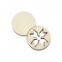 Set Doua Figurine - Brosa-Martisor Licheni - Cerc - Model Traditional2 - 50x50 mm