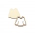 Set Doua Figurine - Brosa-Martisor Licheni - Ie - 50x43 mm