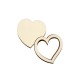 Set Doua Figurine - Brosa-Martisor Licheni - Inima Asimetrica - 50x50 mm