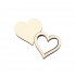 Set Doua Figurine - Brosa-Martisor Licheni - Inima - 48x44 mm