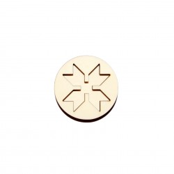 Set Doua Figurine - Brosa-Martisor Licheni - Cerc - Model Traditional2 - 50x50 mm
