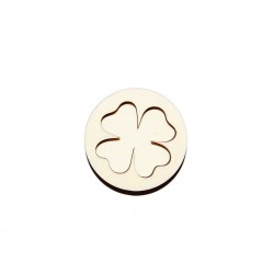 Set Doua Figurine - Brosa-Martisor Licheni - Cerc - Trifoi - 50x50 mm