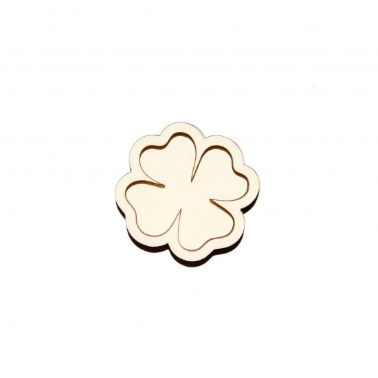 Set Doua Figurine - Brosa-Martisor Licheni - Trifoi - 50x48 mm