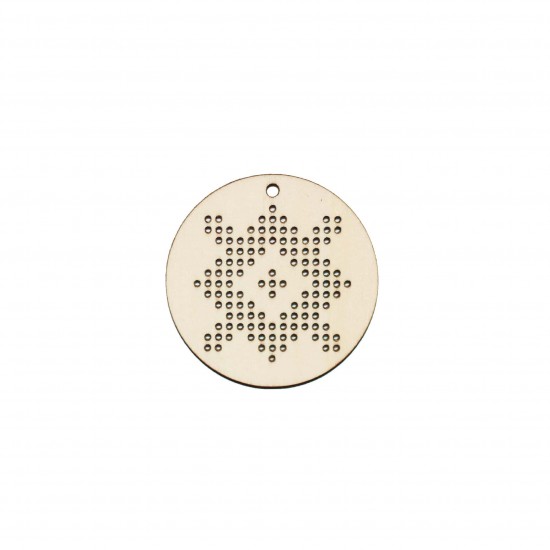 Figurina Tip Gherghef - Cerc 5cm - Model Traditional 9 - gaurele 1mm