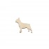 Figurina Caine Bulldog Francez din lemn - C08 - 50x43 mm