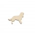 Figurina Caine Cavalier Charles Spaniel din lemn - C10 - 50x35 mm