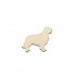 Figurina Caine Golden Retriever din lemn - C13 - 50x40 mm