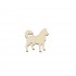 Figurina Caine Husky din lemn - C15 - 40x40 mm