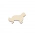 Figurina Caine King Charles Spaniel din lemn - C16 - 50x35 mm