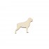 Figurina Caine Rottweiler din lemn - C22 - 50x40 mm