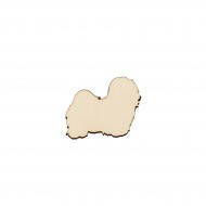 Figurina Caine Shi Tzu din lemn - C23 - 45x35 mm