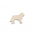 Figurina Caine Saint Bernard din lemn - C24 - 50x36 mm
