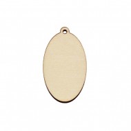 Figurina Oval Blank - 60X35 mm
