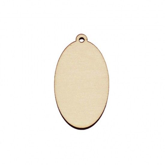 Figurina Oval Blank - 60X35 mm