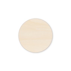 Figurina Cerc - Disc Lemn Blank - 35x35 mm