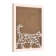 Rama din MDF pentru Muschi sau Licheni - Pisica - 350x250x26 mm