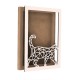 Rama din MDF pentru Muschi sau Licheni - Pisica - 350x250x26 mm