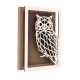Rama din MDF pentru Muschi sau Licheni - Bufnita - 350x250x26 mm