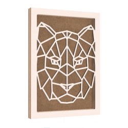 Rama din MDF pentru Muschi sau Licheni - Leu - 350x250x26 mm