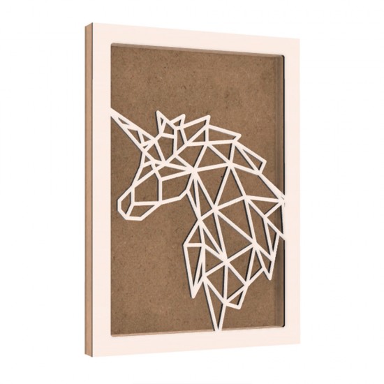 Rama din MDF pentru Muschi sau Licheni - Unicorn - 350x250x26 mm