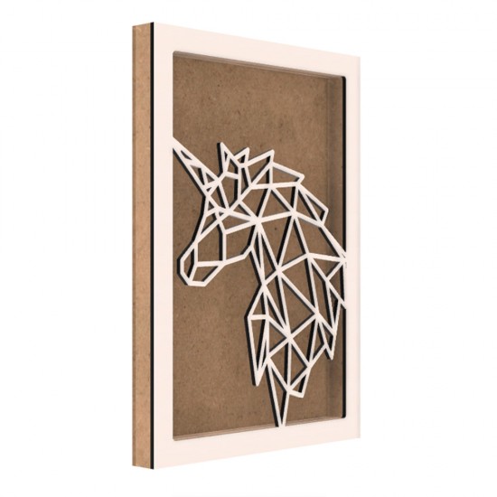 Rama din MDF pentru Muschi sau Licheni - Unicorn - 350x250x26 mm