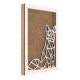Rama din MDF pentru Muschi sau Licheni - Vulpe - 350x250x26 mm