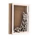 Rama din MDF pentru Muschi sau Licheni - Vulpe - 350x250x26 mm