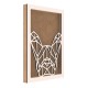 Rama din MDF pentru Muschi sau Licheni - Buldog - 350x250x26 mm