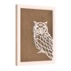 Rama din MDF pentru Muschi sau Licheni - Bufnita Mica - 350x250x26 mm