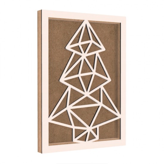 Rama din MDF pentru Muschi sau Licheni - Brad - B1 - 350x250x26 mm