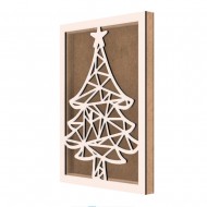 Rama din MDF pentru Muschi sau Licheni - Brad - B3 - 350x250x26 mm