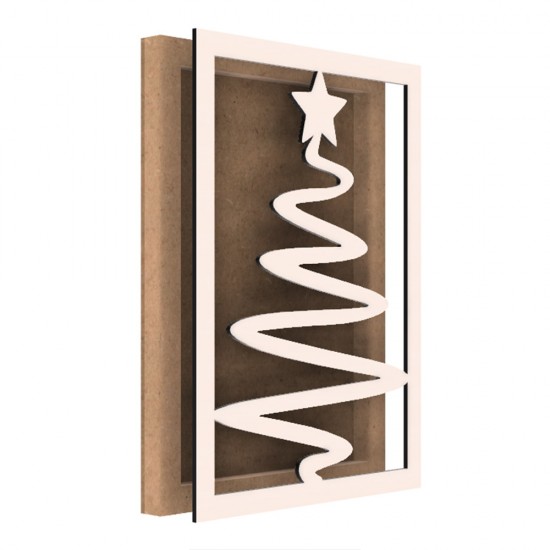 Rama din MDF pentru Muschi sau Licheni - Brad - B5 - 350x250x26 mm
