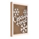 Rama din MDF pentru Muschi sau Licheni - Craciun Fericit - 350x250x26 mm