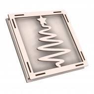 Rama din Placaj de Albasia pentru Muschi sau Licheni - Brad - 200x200x20 mm