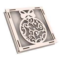 Rama din Placaj de Albasia pentru Muschi sau Licheni - Glob - 200x200x20 mm