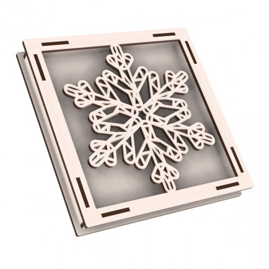 Rama din Placaj de Albasia pentru Muschi sau Licheni - Fulg - 200x200x20 mm Rama din Placaj de Albasia pentru Muschi sau Licheni - Fulg - 200x200x20 mm