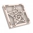 Rama din Placaj de Albasia pentru Muschi sau Licheni - Stea - S1 - 200x200x20 mm