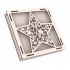Rama din Placaj de Albasia pentru Muschi sau Licheni - Stea - S2 - 200x200x20 mm
