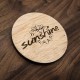 Set Suporturi Pahare Hello Summer - 4 buc