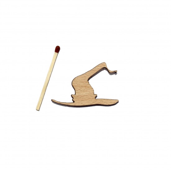 Figurina Palarie Vrajitoare din Lemn - P02 - 45x30 mm