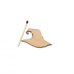 Figurina Palarie Vrajitoare din Lemn - P04 - 50x29 mm
