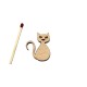 Figurina Pisica Halloween din Lemn - PH02 - 30x26 mm