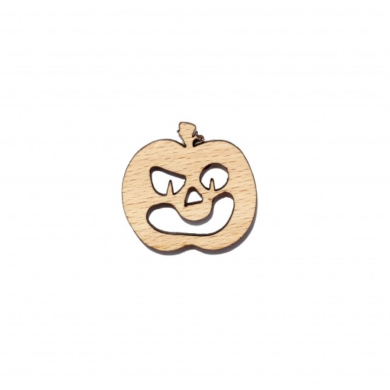 Figurina Dovleac Halloween din Lemn - D11 - 30x30 mm