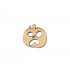 Figurina Dovleac Halloween din Lemn - D12 - 30x30 mm
